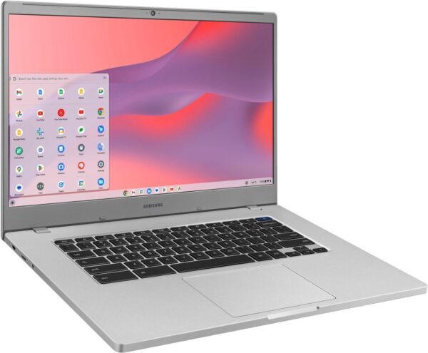 Samsung - 15.6" Chromebook - Intel Celeron - 4GB Memory - 64GB eMMC Flash Memory - Platinum Titan - Image 2